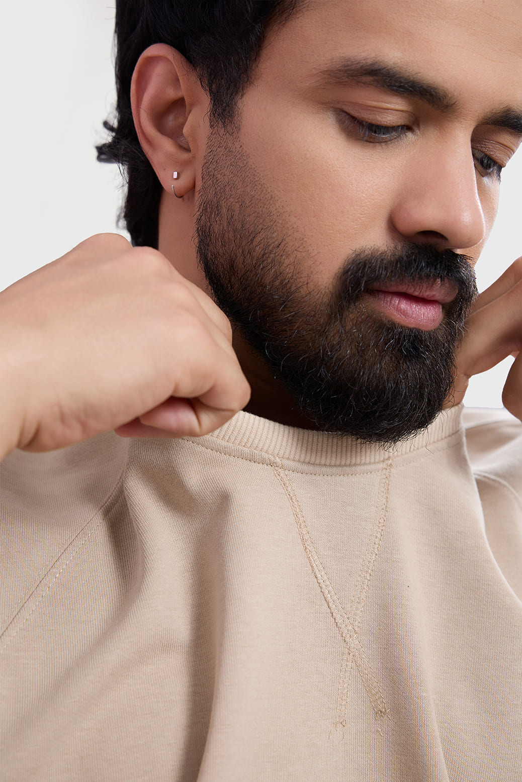 Shell Raw Capsleeves Tank Beige