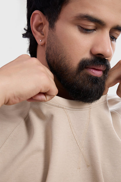 Shell Raw Capsleeves Tank Beige