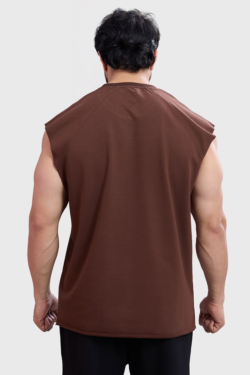 Shell Raw Capsleeves Tank Brown