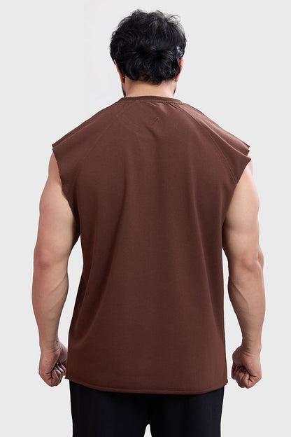 Shell Raw Capsleeves Tank Brown