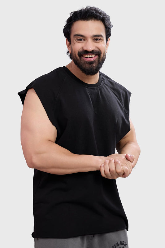 Shell Raw Capsleeves Tank Black