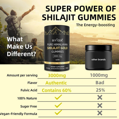 Himalayan Shilajit 60 Gummies