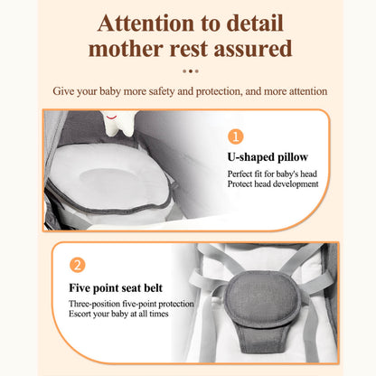 Smart Baby Swing Cradle Rocker/ Bouncer Seat with Dinning Table -Pink