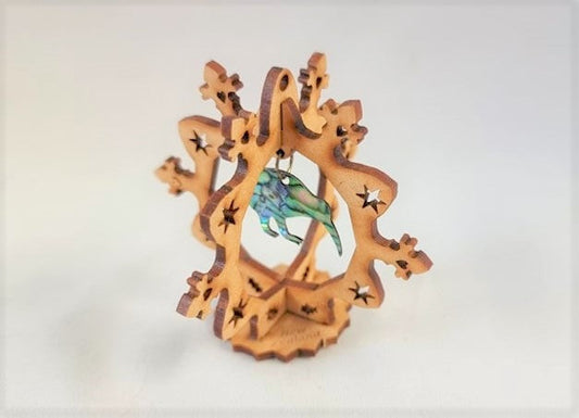 Little Kiwi Kitset – Snow Flake Paua Kiwi