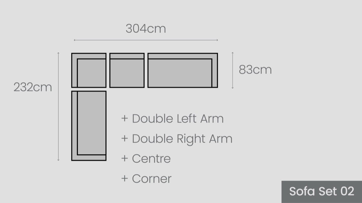 Tasman Alu Sofa Set 02