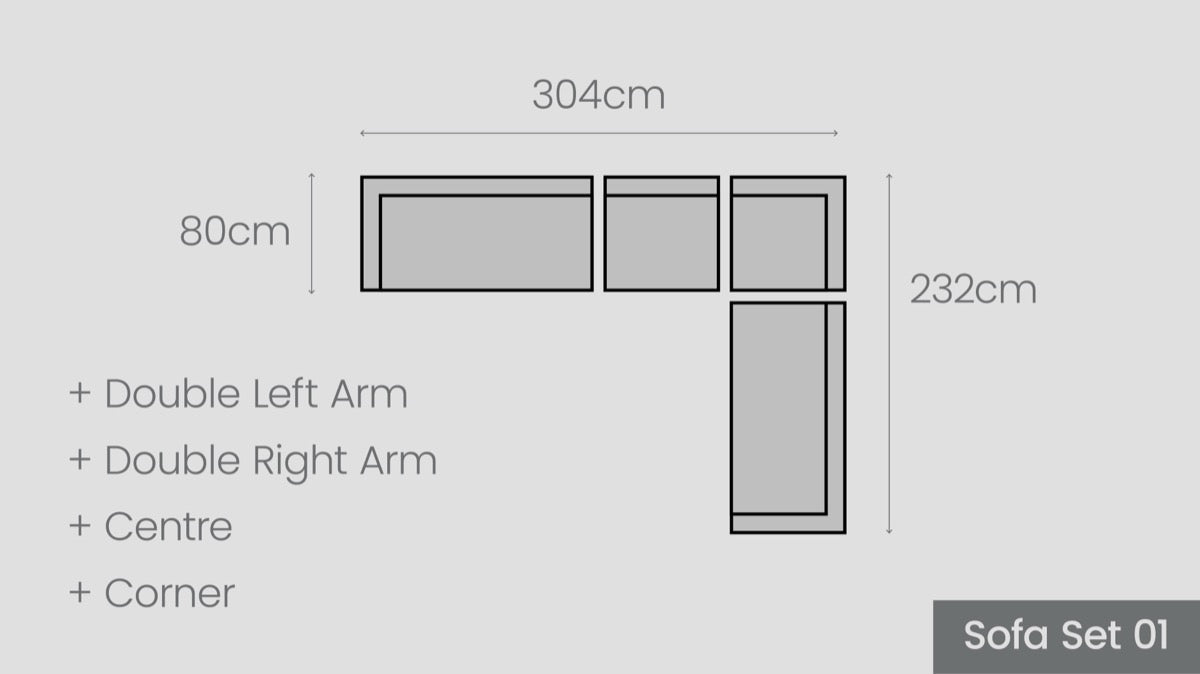 Tasman Teak Sofa Set 01