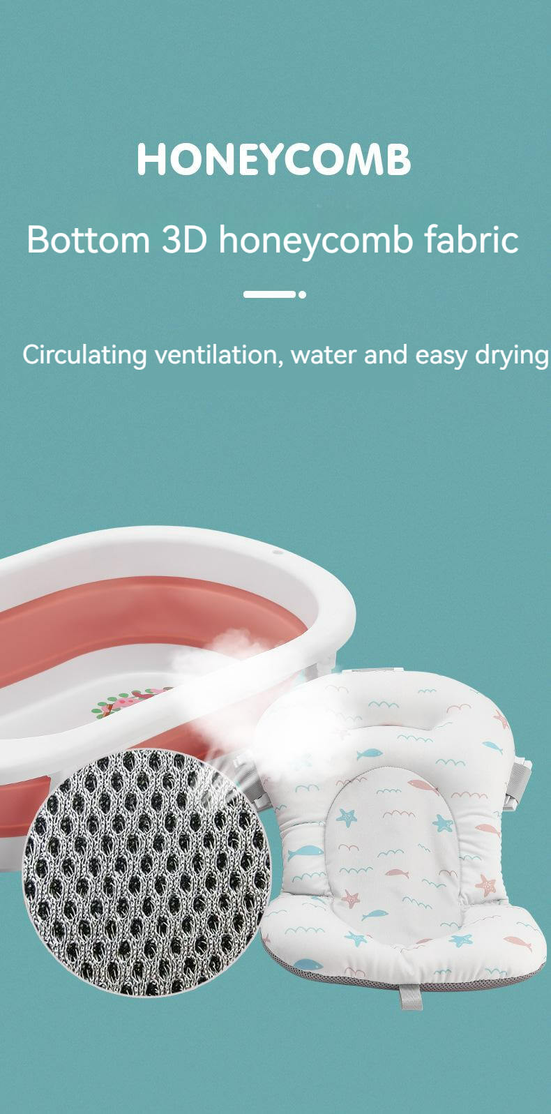 Soft Quick Drying Baby Bath Seat-Grey