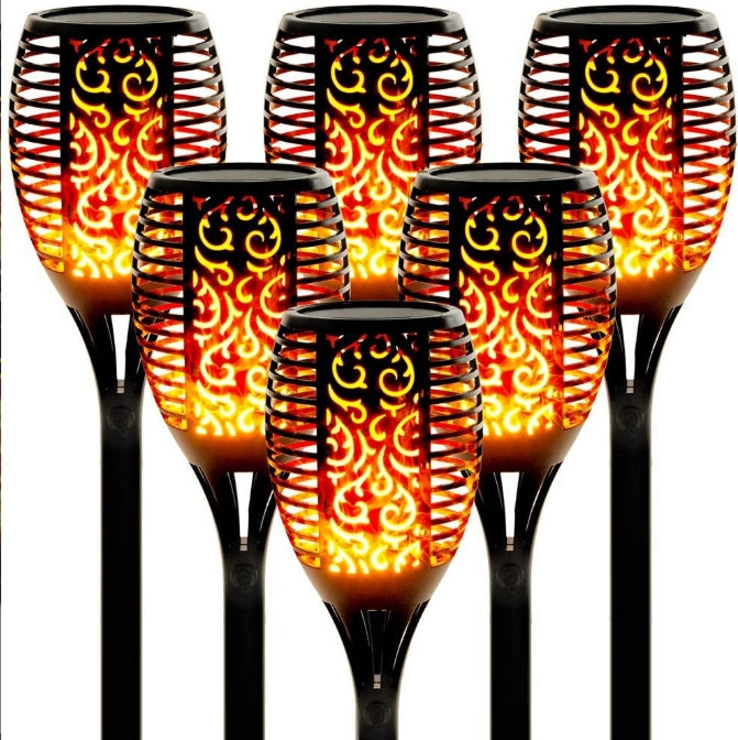 6 Pack Solar Pathway Lights Outdoor, Best Solar Powered LED Garden Light