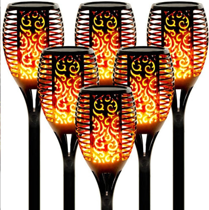 6 Pack Solar Pathway Lights Outdoor, Best Solar Powered LED Garden Light