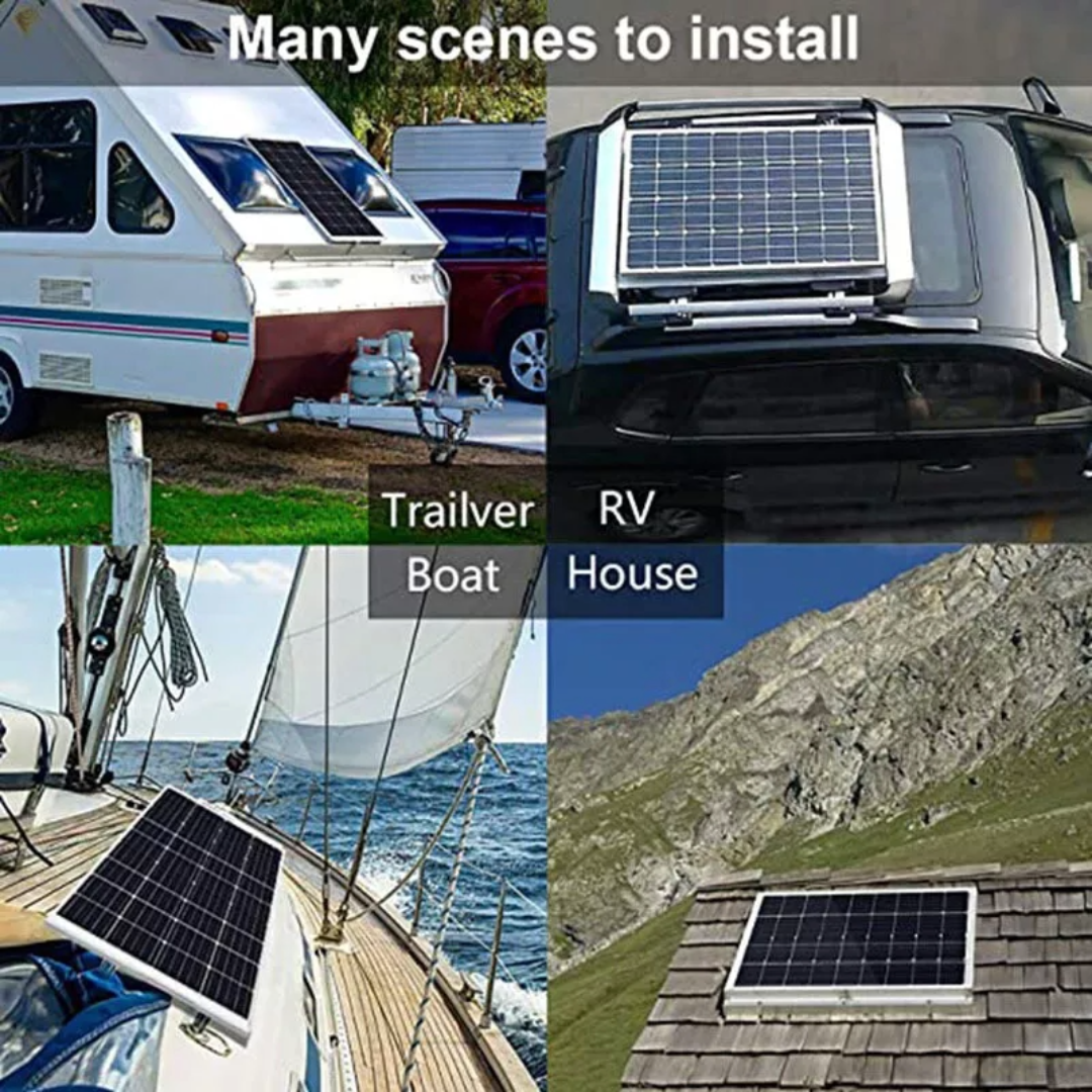 120W Solar Panel Combo Kit