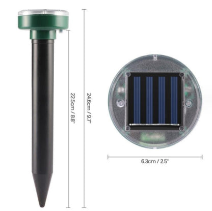 4pcs Solar Rat Repeller Vibration Ultrasonic Outdoor Electronic LED Farm Repell