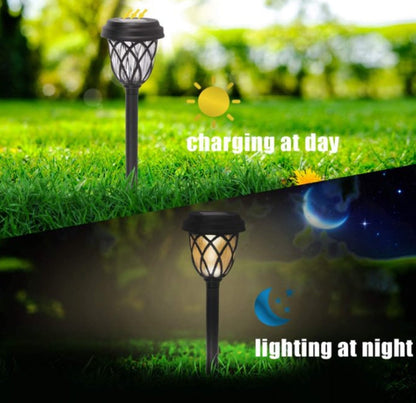 6 Pack Solar Pathway Lights Outdoor, Best Solar Powered LED Garden Light