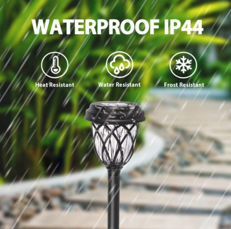 6 Pack Solar Pathway Lights Outdoor, Best Solar Powered LED Garden Light
