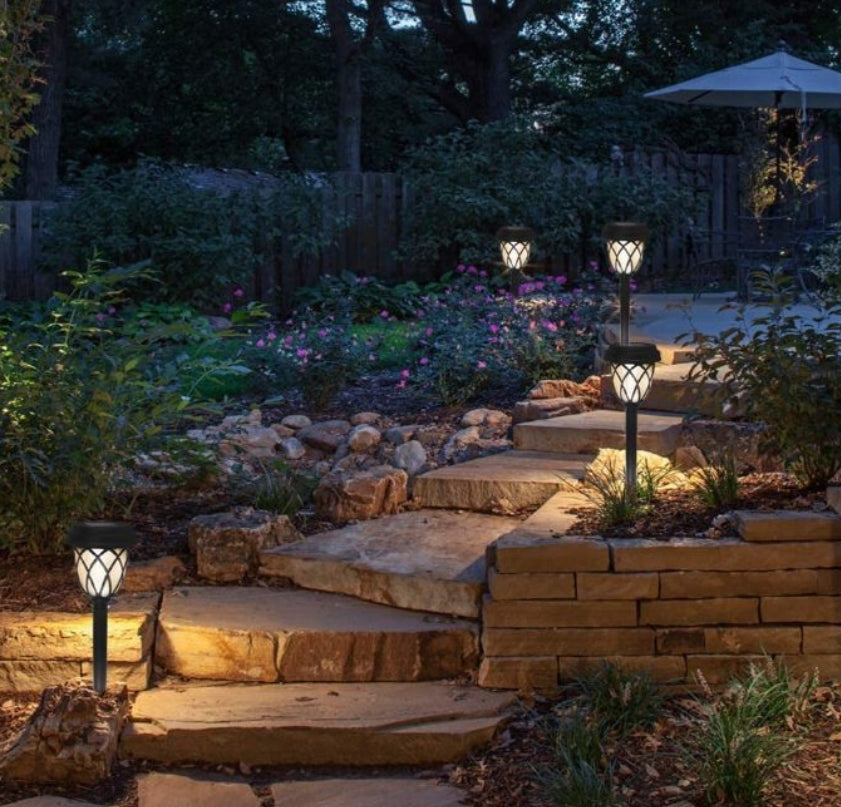 6 Pack Solar Pathway Lights Outdoor, Best Solar Powered LED Garden Light