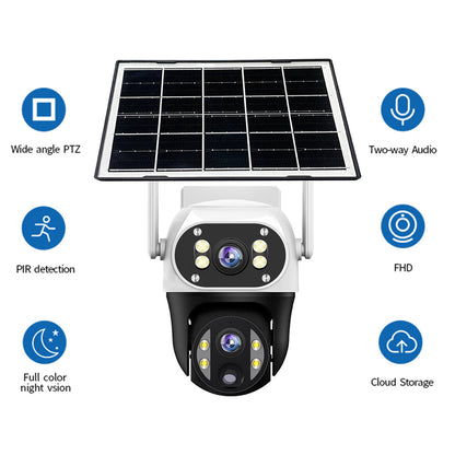 Solar power Security Camera PTZ WIFI 1080P