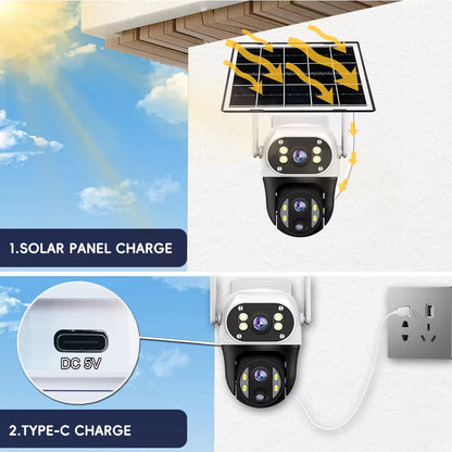 Solar power Security Camera PTZ WIFI 1080P