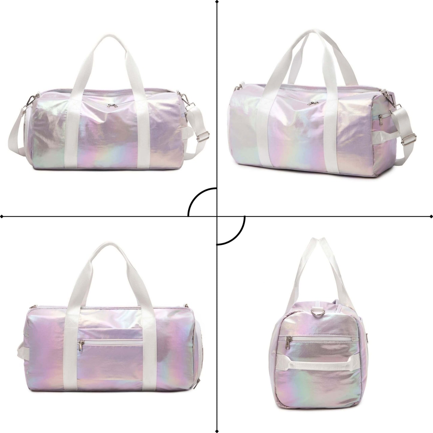 Metallic Duffle Bag & Gym Bag