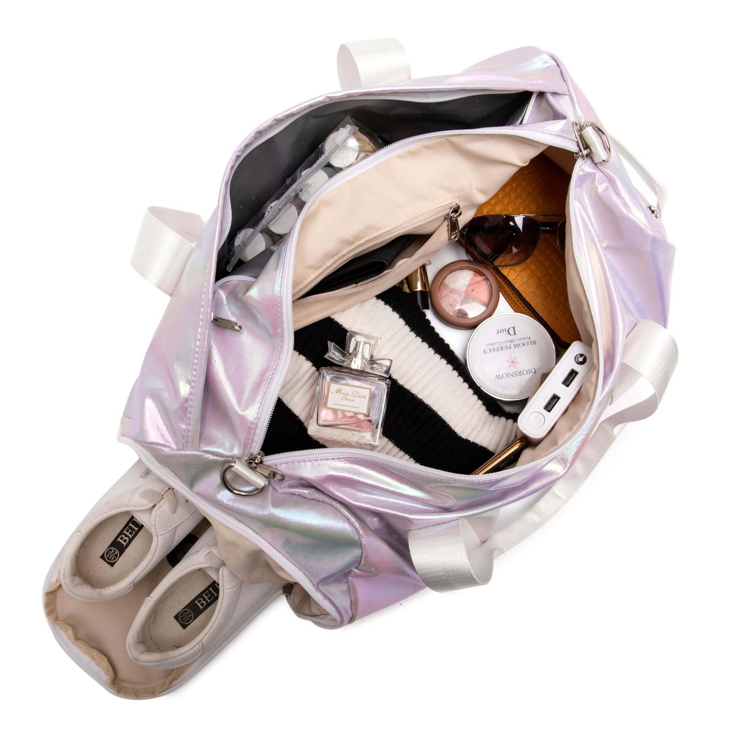 Metallic Duffle Bag & Gym Bag