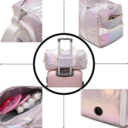 Metallic Duffle Bag & Gym Bag