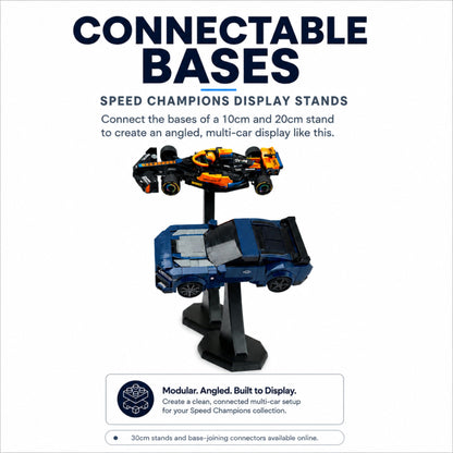 DisplayX 45°, 10cm Display Stand Compatible with LEGO® Speed Champion Sets