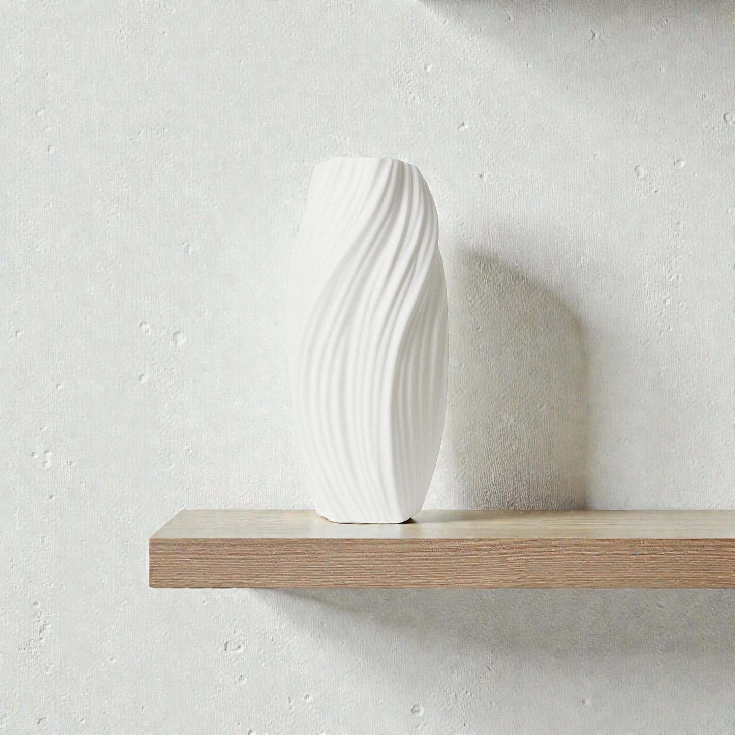 Frankly Cotton Spiral Ceramic Vase