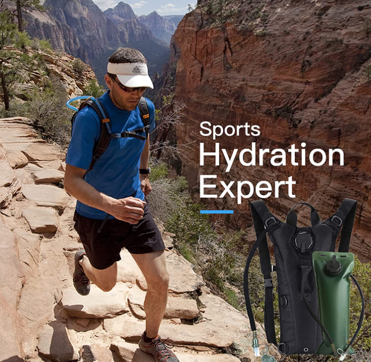 Tactical Lightweight Hydration Backpack with 3L Water Bladder
