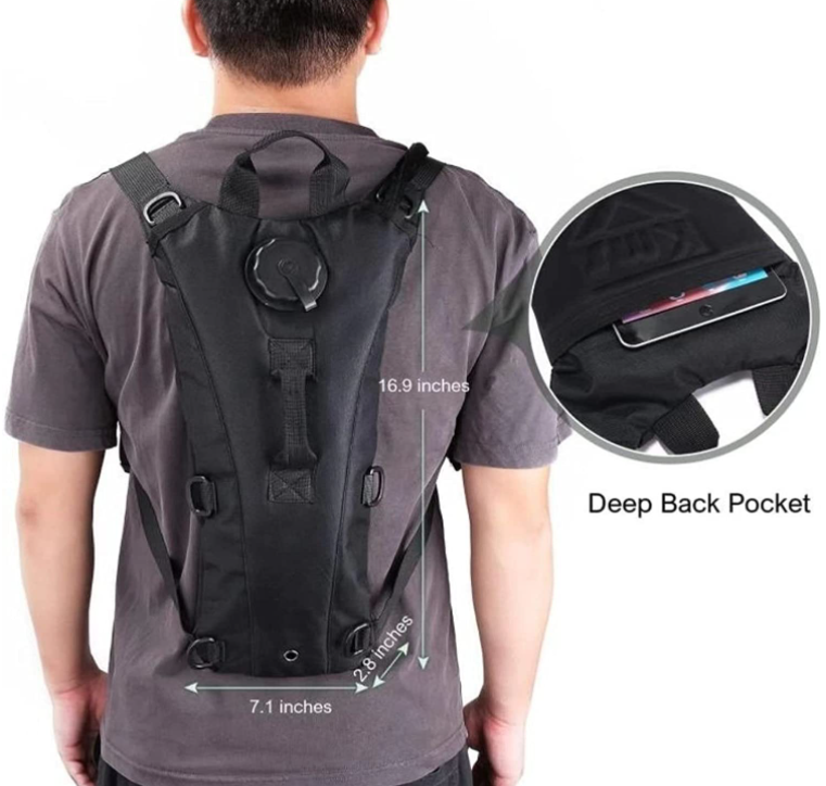 Tactical Lightweight Hydration Backpack with 3L Water Bladder