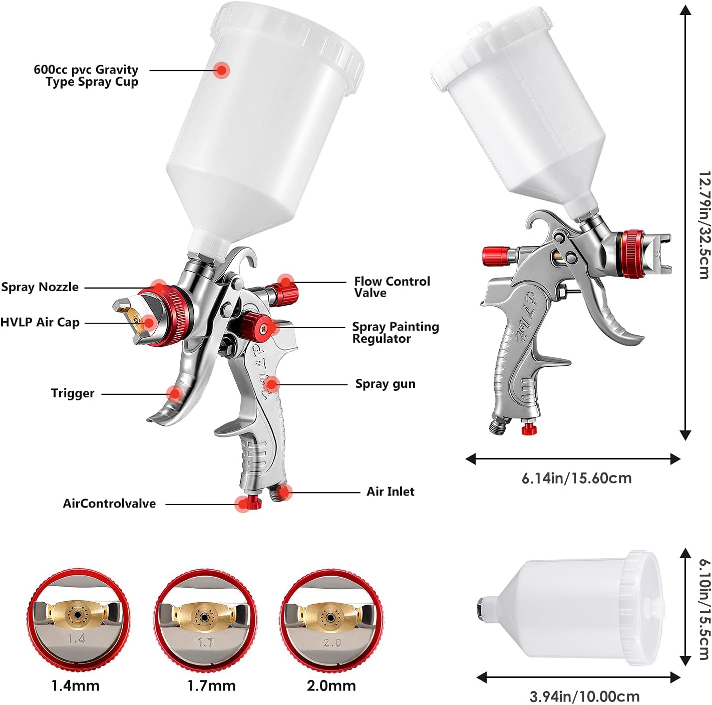 Paint Spray HVLP Paint Sprayer Air Sprayer