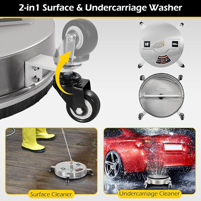 18" Pressure Washer Surface Cleaner