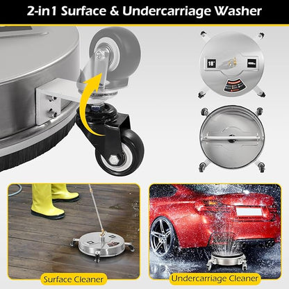 18" Pressure Washer Surface Cleaner