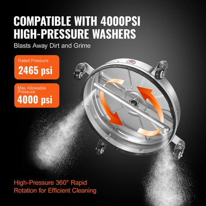 18" Pressure Washer Surface Cleaner