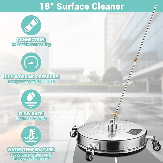 18" Pressure Washer Surface Cleaner