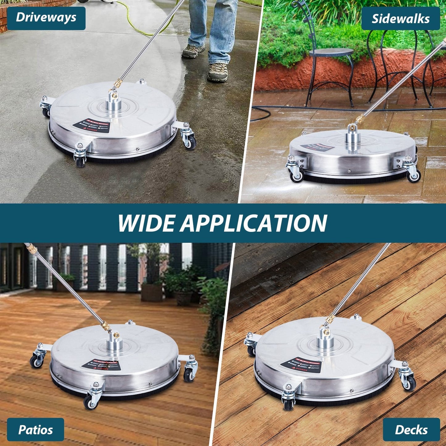 18" Pressure Washer Surface Cleaner