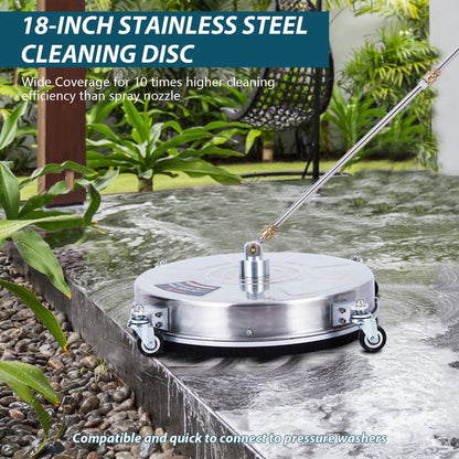 18" Pressure Washer Surface Cleaner