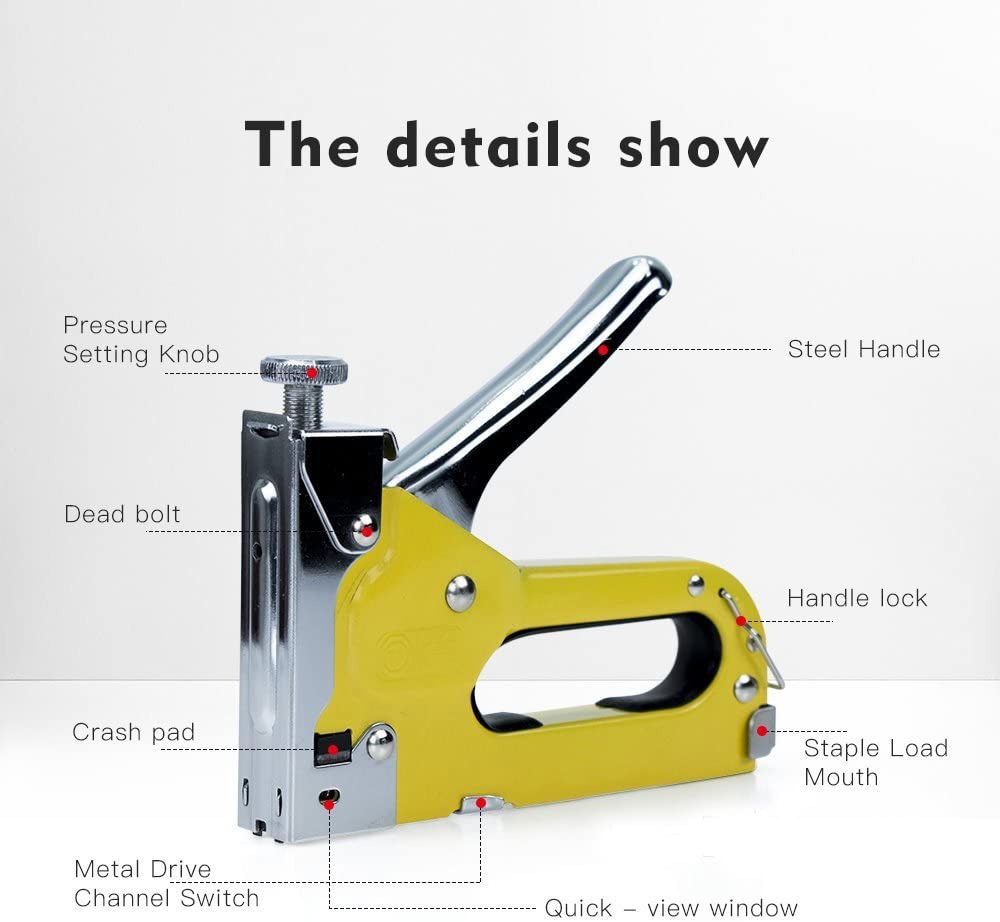 Staple Gun, 3 Way Stapler Tool Kit 3 - In - 1 - The Shopsite