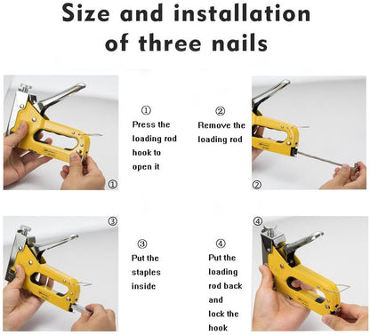 Staple Gun, 3 Way Stapler Tool Kit 3 - In - 1 - The Shopsite