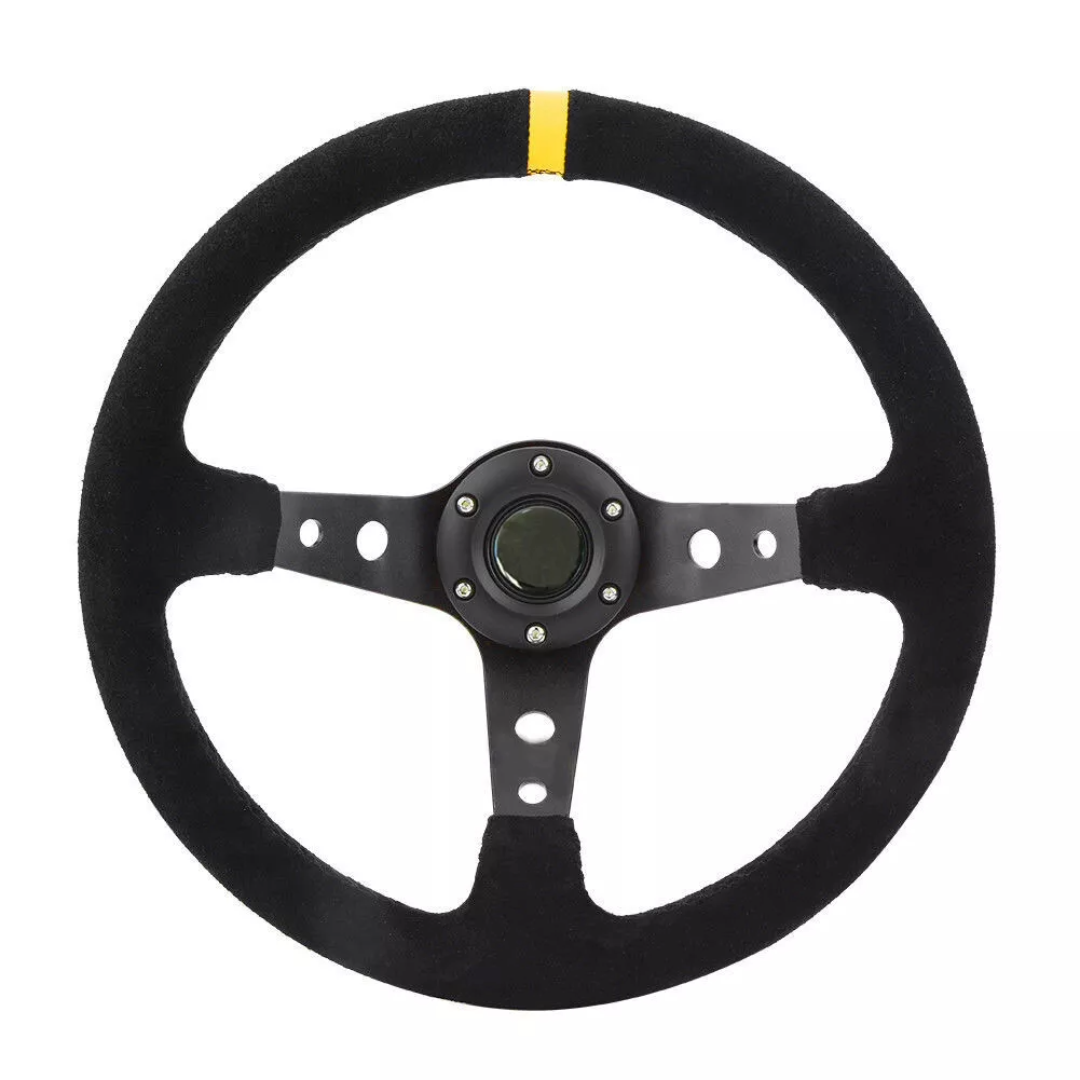 Car Steering Wheel 350mm (Yellow)