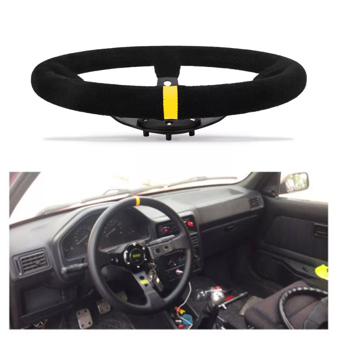 Car Steering Wheel 350mm (Yellow)