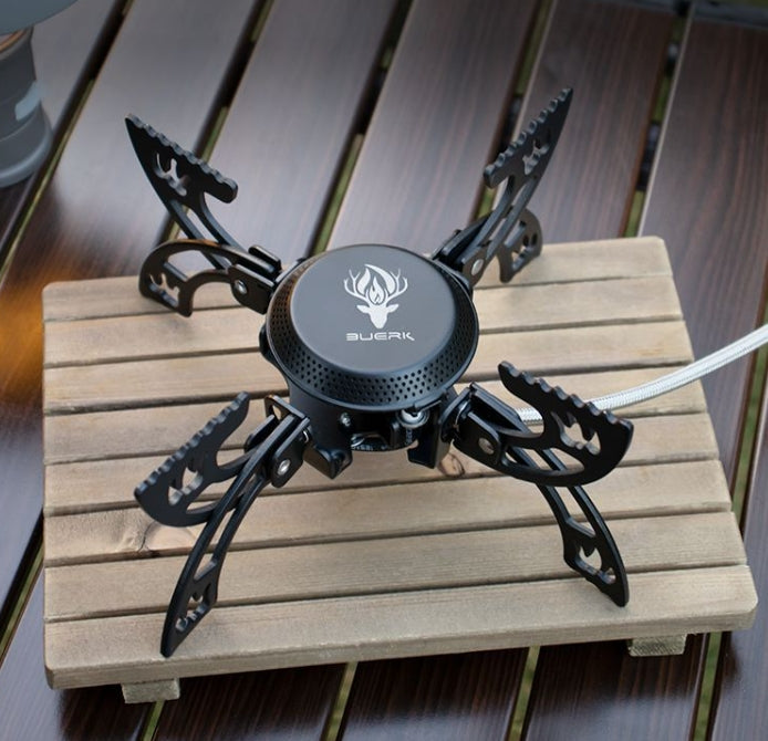 Camping Stove Lightweight Portable Camp Stove Collapsible Backpacking Stove with EVA Box for Outdoor Cooking Hiking and Picnic