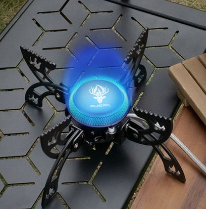 Camping Stove Lightweight Portable Camp Stove Collapsible Backpacking Stove with EVA Box for Outdoor Cooking Hiking and Picnic