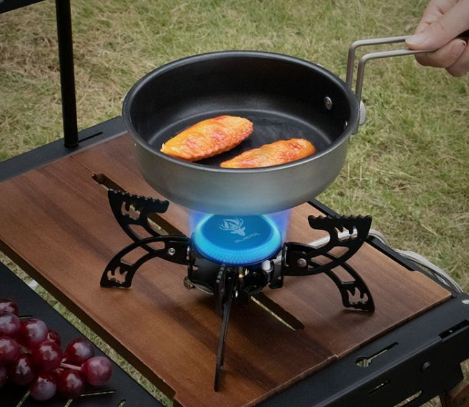 Camping Stove Lightweight Portable Camp Stove Collapsible Backpacking Stove with EVA Box for Outdoor Cooking Hiking and Picnic