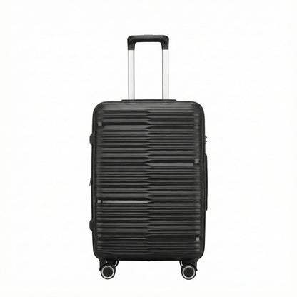 Large Check In Luggage – Lightweight Hardside Suitcase | StratoLine | Black | 75cm