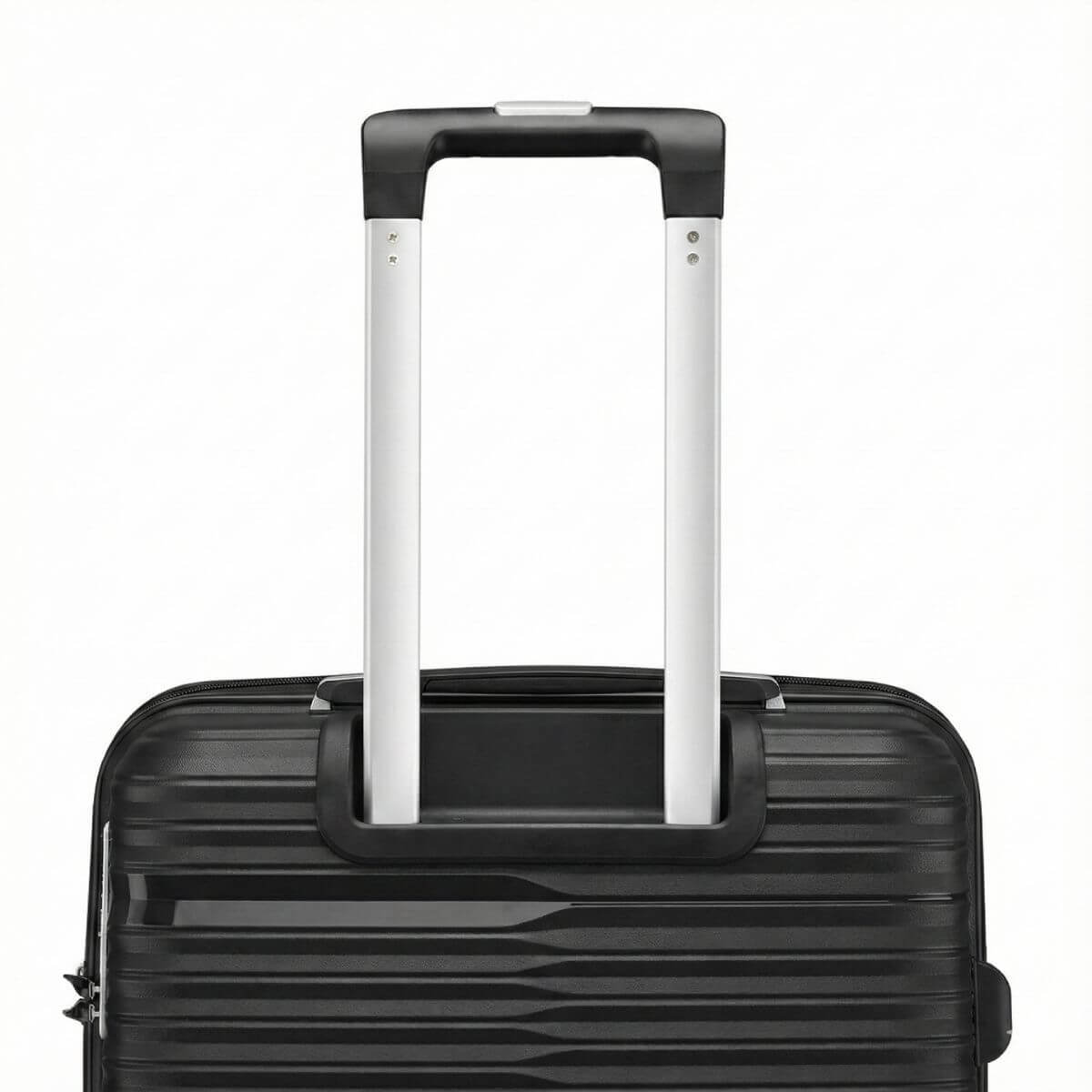 Large Check In Luggage – Lightweight Hardside Suitcase | StratoLine | Black | 75cm