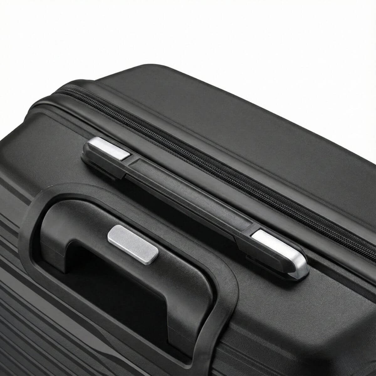 Large Check In Luggage – Lightweight Hardside Suitcase | StratoLine | Black | 75cm