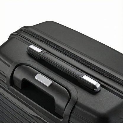 Large Check In Luggage – Lightweight Hardside Suitcase | StratoLine | Black | 75cm