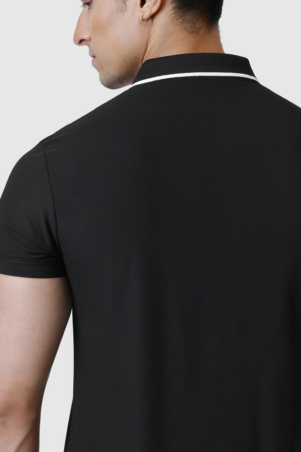Stride Polo T-shirt Black