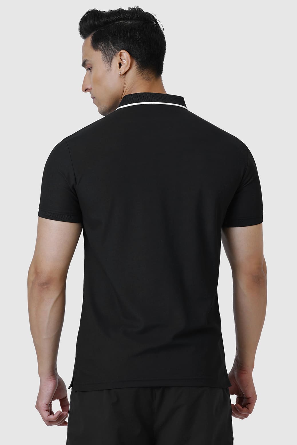 Stride Polo T-shirt Black