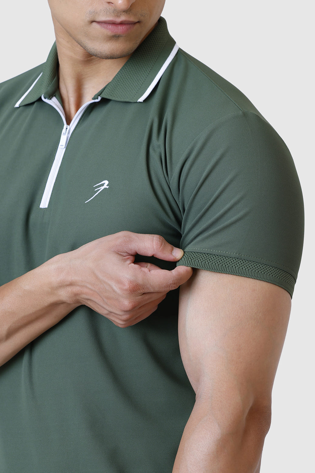 Stride Polo T-shirt Olive