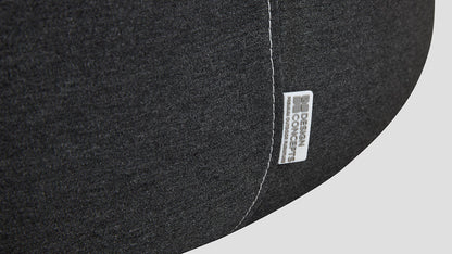 SUNBRELLA ROUND POUF OTTOMAN - SOOTY