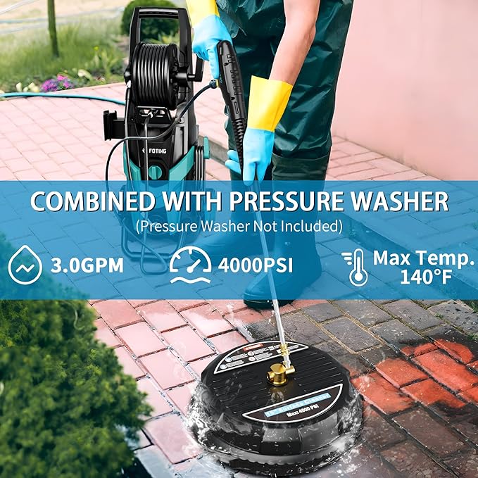 Pressure Washer Surface Cleaner 15" Water Blaster
